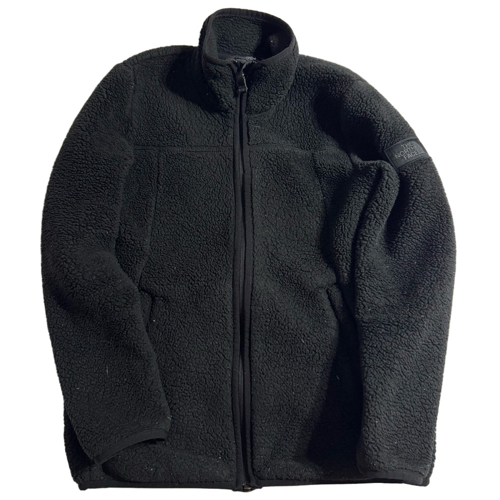 The North Face Black Sherpa Fleece Zippered Jacket Coat Youth Girl Large 14/16